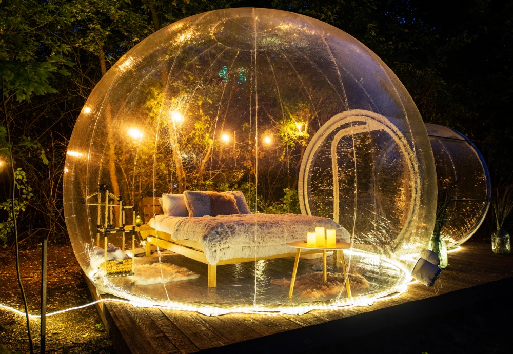 inflatable lawn tent clear bubble